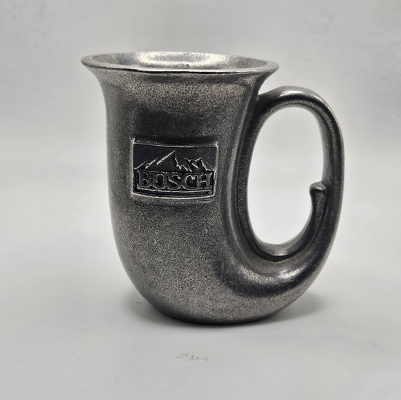 Busch Pewter Beer Cornucopia Tankard Mug - Picture 2 of 9